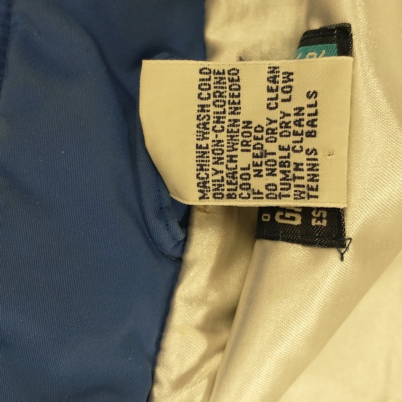 Vintage GAP Insulated Vest Warm Down Fill Side Adjustable Cobalt Blue Silver Int - Picture 7 of 9